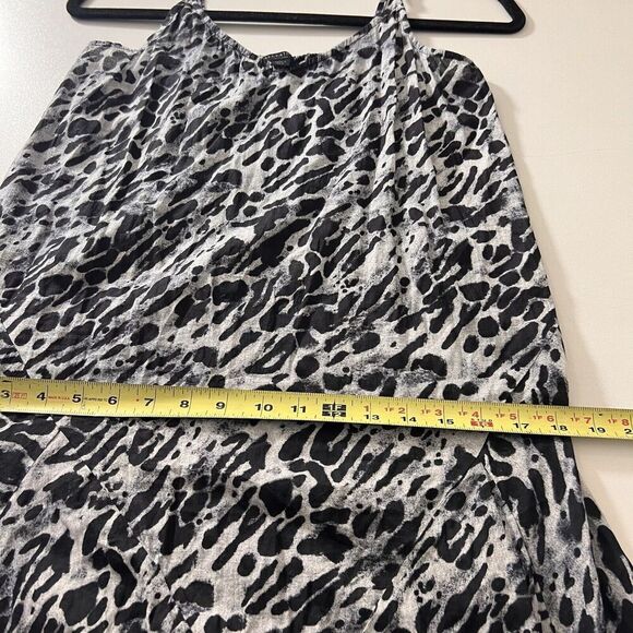 Allsaints Essie Ambient Midi Dress Women’s M Animal Print Asymmetrical Grunge - Picture 8 of 10